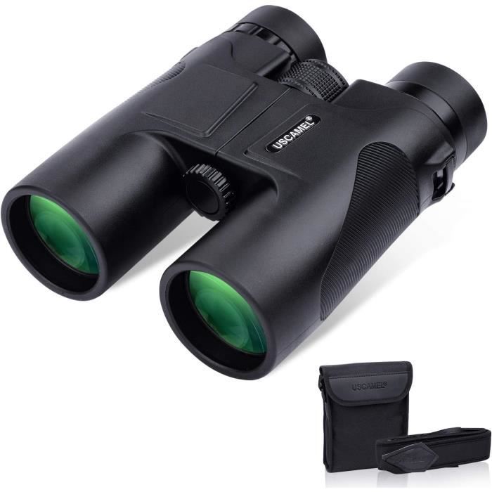 Jumelles Compactes 8x21 - Mini Jumelles Pliables Pour Voyage, Observation Oiseaux, Concerts - Prismes BAK4, Revêtement Vert FMC - 8