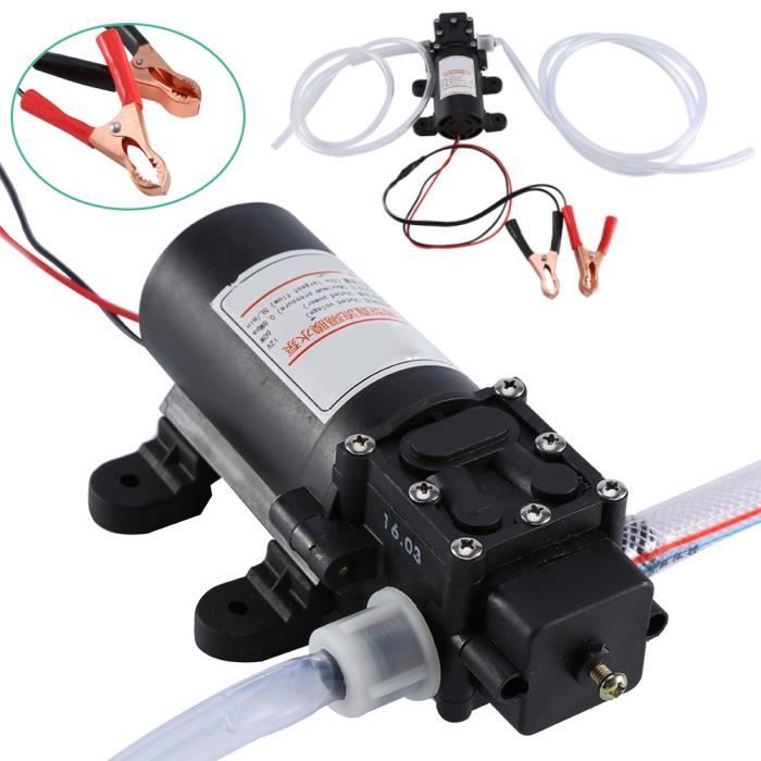 Pompe à essence - Auto - 12V 60W - Auto-amorçante - Débit 5L/min - Pression 0.8MPA