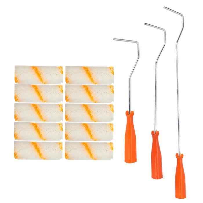 Rouleau Encreur En Caoutchouc Avec Manche En Bois - 3 Tailles (Petit 3,5 Cm, Moyen 6 Cm, Grand 10 Cm) - Pour Impression, Tamponnage, Papier Peint, Scrapbooking, Art - 3