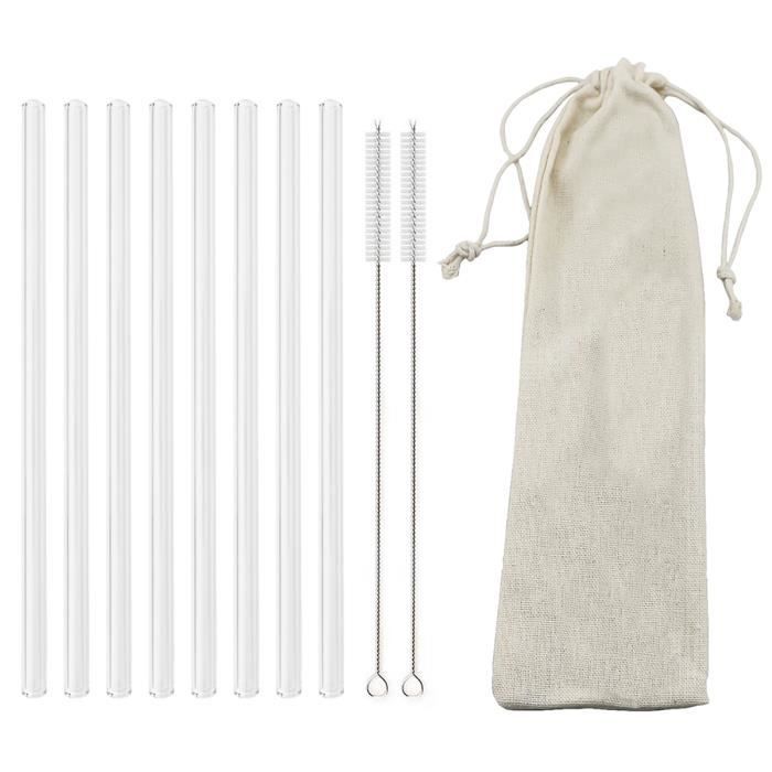 Gold De 8 Mm - Paille En Verre Réutilisable écologique De 12mm, Accessoire Pour Boisson, Thé à