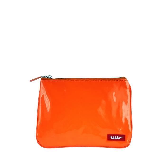 pochette orange fluo