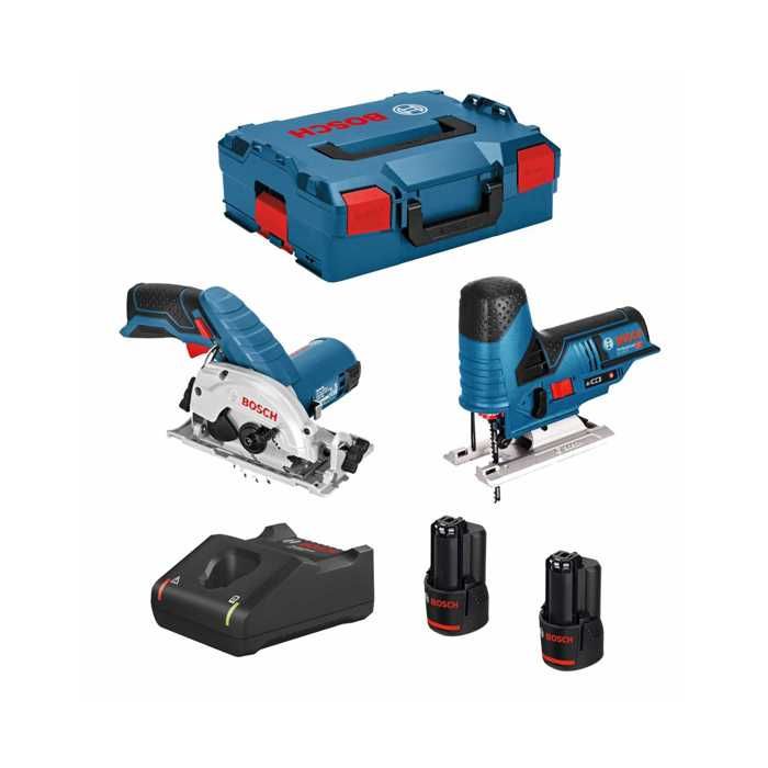 Scie Circulaire et Scie Sauteuse BOSCH B12GKSGST2bat3a 40 12V 2 x 3 0 Ah Boxx 136