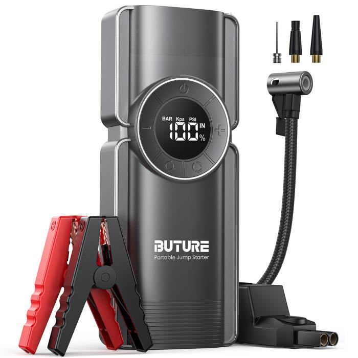 Booster de batterie-Buture Beta01-Compresseur d'air -2500A-20000mAh-Chargeur de batterie de Voiture-150psi-Démarreurs De Batterie