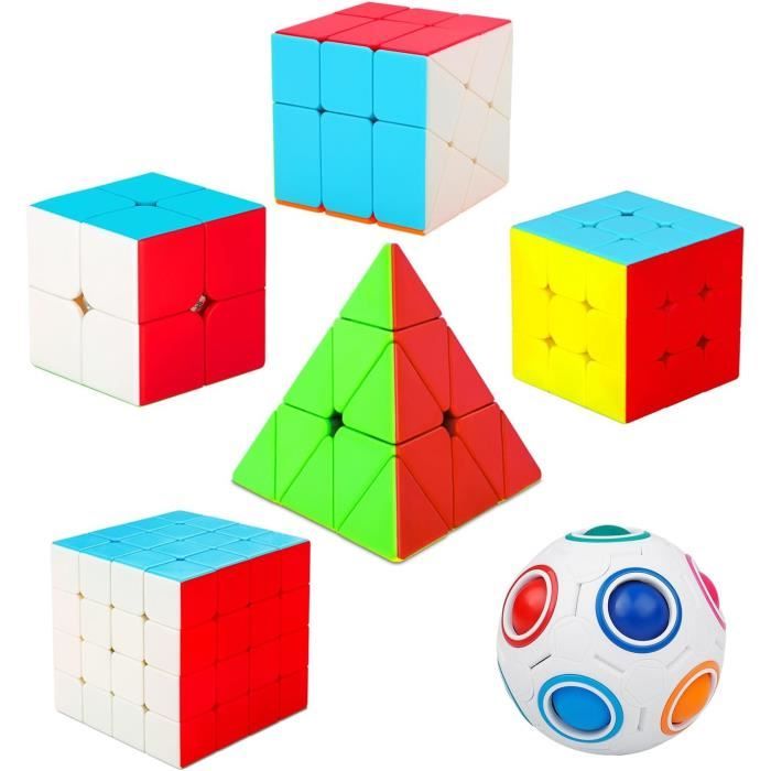 Lot De 12 Mini Cubes Magiques Rubik's 3x3 - Cadeaux Anniversaire Enfants, Invités, Adultes