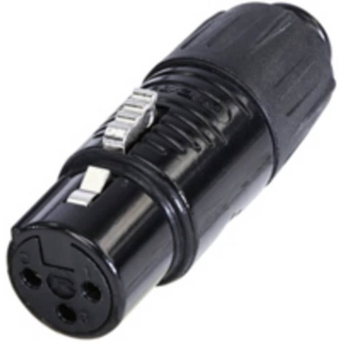 Adaptateur XLR Mâle Vers Femelle 2 Broches - Uxcell - Argenté - Neuf