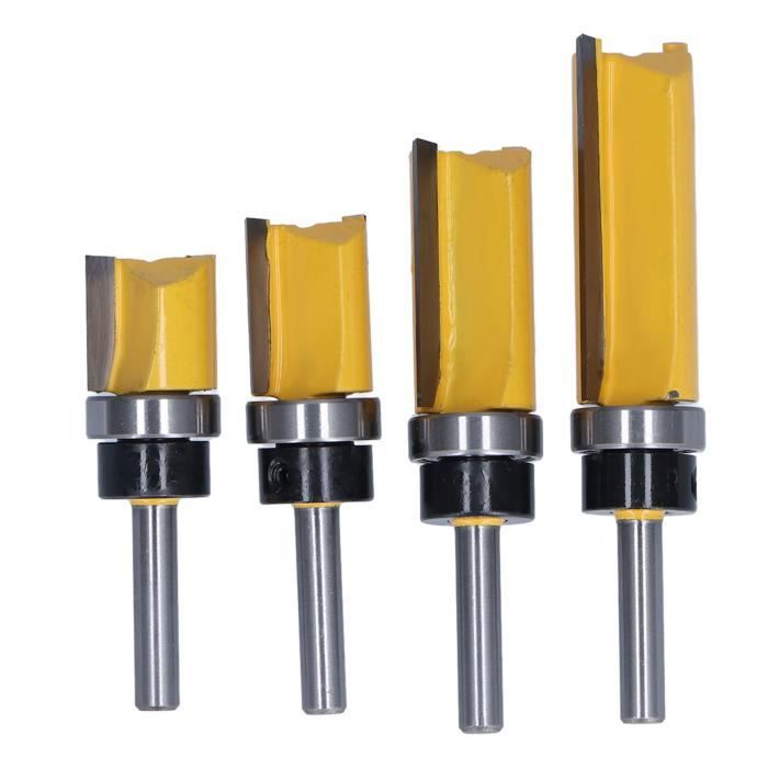 Lot De 3 Fraises HSS-AL 2mm X 6mm - 4 Dents, Queue Droite - Pour Fraisage Aluminium, Bois, Acier - Pour CNC Ou Perceuse à Colonne