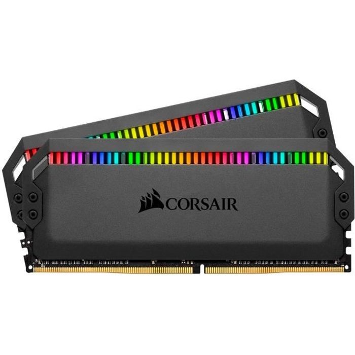 Corsair Dominator Platinum RGB 32 Go (2x 16 Go) DDR4 4000 MHz CL19 - Kit  Dual Channel 2 barrettes de RAM DDR4 PC4-32000 - - Cdiscount Informatique
