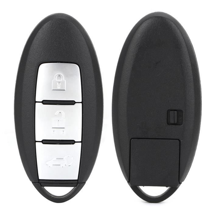 Dilwe Car Key, 3 Buttons Smart Car Key Remote Key Fob, Car Remote Control 433Mhz 4A Chip Fits for Car X-trail auto telecommande