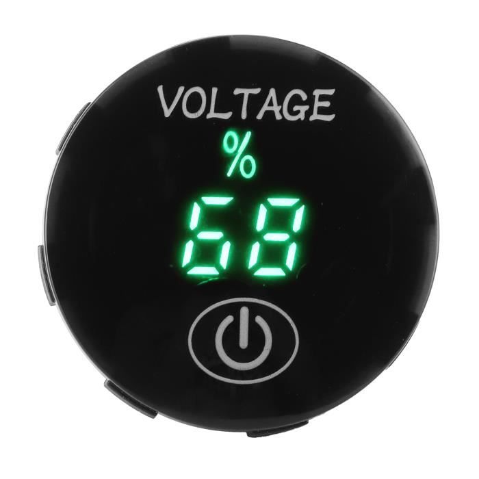 Voltmètre Numérique Voiture DC 12V-24V – Moniteur Tension LED Allume-Cigare Pour Auto Moto Camion