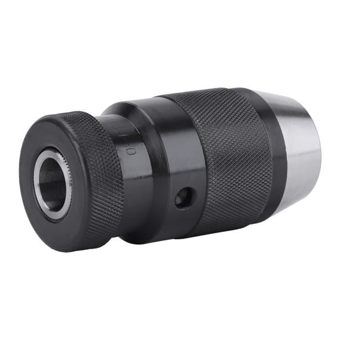Mandrin Auto-serrant B16 1/2" (0-13 Mm) - Pour Perceuse, Tour, Fraiseuse - En Acier, Sans Clé, Serrage Manuel Puissant