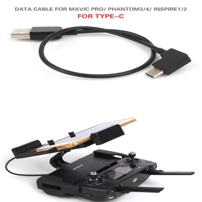Câble de données pour DJI Mavic Pro/Mini/SE/Air/2 Pro Zoom/Spark Drone