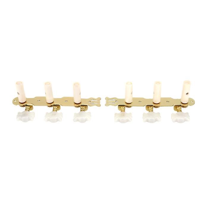 Clé De Méchanique Pour Guitare 2 Pièces - Alliage De Zinc - Diamètre 6 Mm - Pour Guitare Classique, Acoustique, électrique