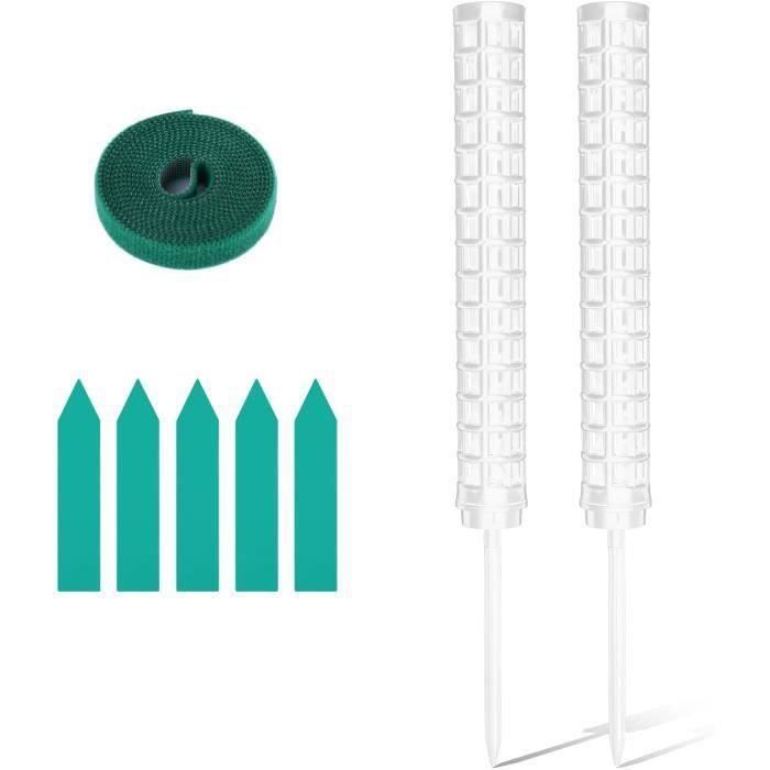 2pcs Tuteur Plante Grimpante En Pot - Poteau De Mousse Extensible Pour Monstera Deliciosa Support Pour Plantes Grimpantes Interieurexterieur Avec Piquets De Terre 87983013