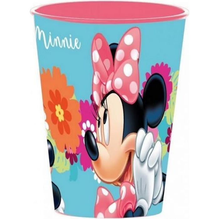 Gobelet Minnie Mouse Disney Verre Plastique Enfant Rose Fleur Cdiscount Maison