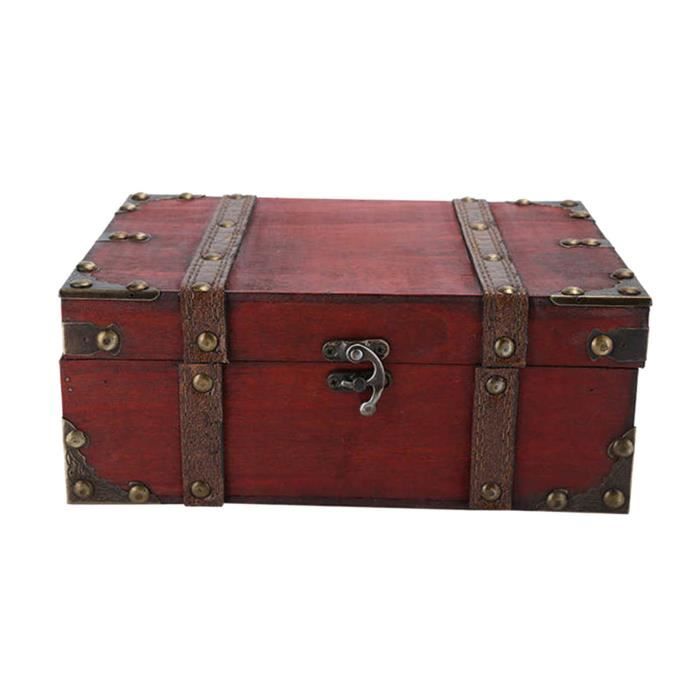 Coffre Au Trésor En Bois Botes À Bibelots, Boite À Bijoux En Bois