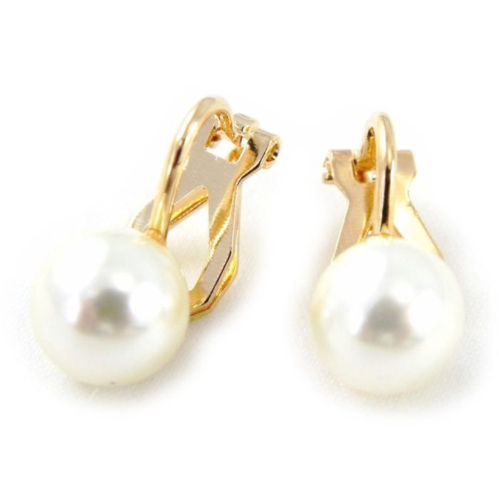 boucles d'oreille clip perle boucles d'oreille clip perle