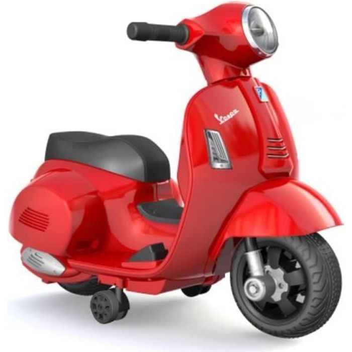 Mini Vespa GTS Electrique - MGM - Rouge - Batterie - 4 roues - 45min d'autonomie  - Cdiscount Jeux - Jouets