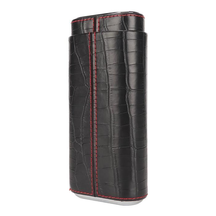 Étui à Cigares Cool Knight - Cuir Avec Doublure Cèdre - Inclut Coupe-Cigare Inox - Cadeau Amateur