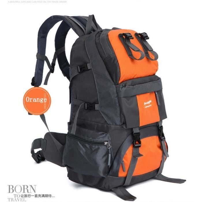 Sac ?� Dos de Randonn?�e Grand Sac L?�ger ?�tanche 50L Pour Randonn?�e Camping Running Cycling 