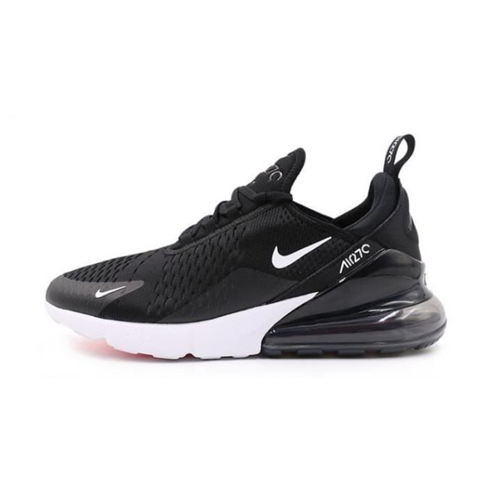 nike air max 270 sneakers in black and white