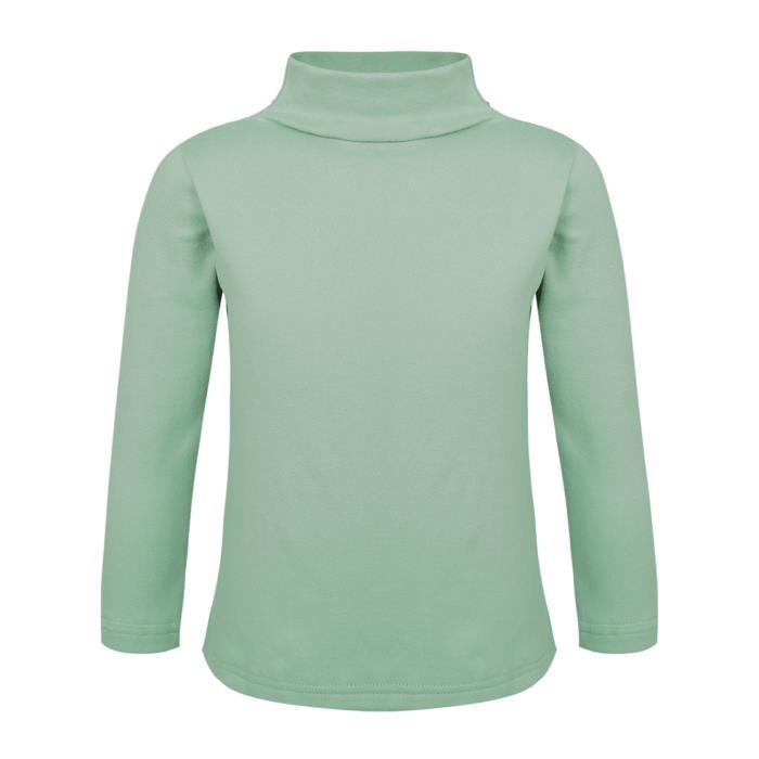 YOOJIA Top Thermique Enfant Filles Garçons Haut T-Shirt Thermique Hiver  Sous-Vêtement à Manches Longues Chaud 1-8 Ans Vert - Cdiscount Sport
