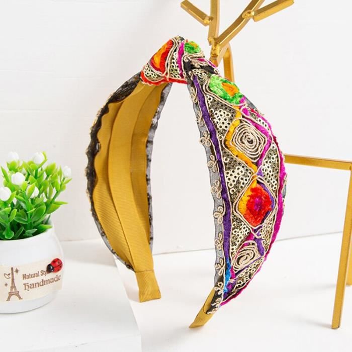 Bandeaux Pour Femmes Boho - Bandanes Larges à Nœuds