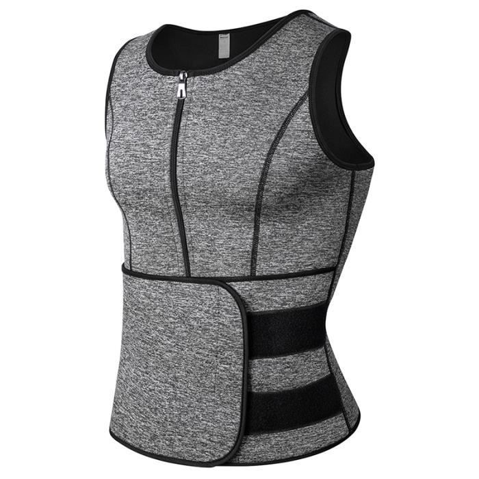 Hommes Débardeur Minceur Gilet De Sudation Sauna Néoprène Shapewear