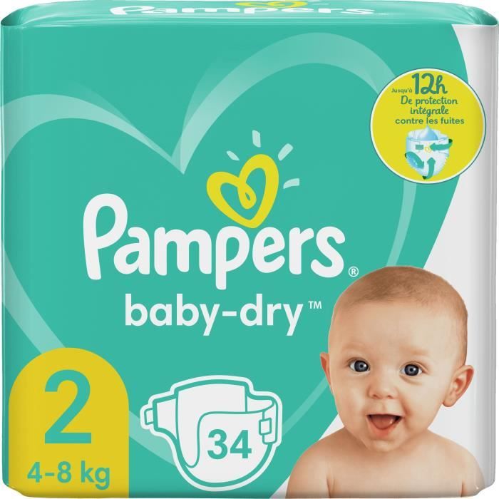 Pampers Baby Dry Taille 2 34 Couches Cdiscount Puericulture Eveil Bebe Pampers Baby Dry Taille 2 34 Couches Cdiscount Puericulture Eveil Bebe