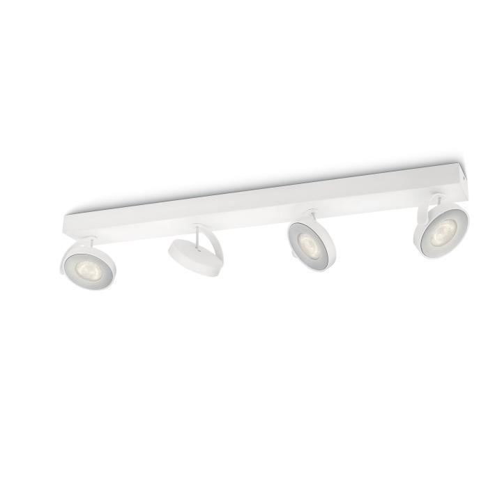 Philips myLiving Spot 5317431P0, Surfaced lighting spot, 4 ampoule(s), LED, 4,5 W, 2000 lm, Blanc