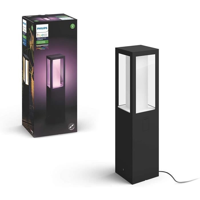 Philips Hue White and Color Ambiance IMPRESS Borne - Kit extension - Noir