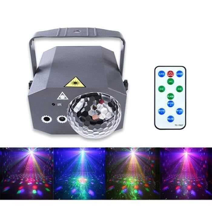 gift-Lumière laser activée par le son LED lampes à boule disco télécommandées pour les cadeaux d'anniversaire Cadeaux du Nouvel An