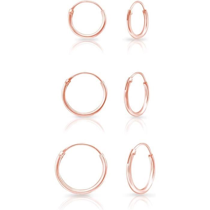 3 Paires De Boucles D'oreille Orena Avec Fermoir Clip - Occasion, état à Vérifier