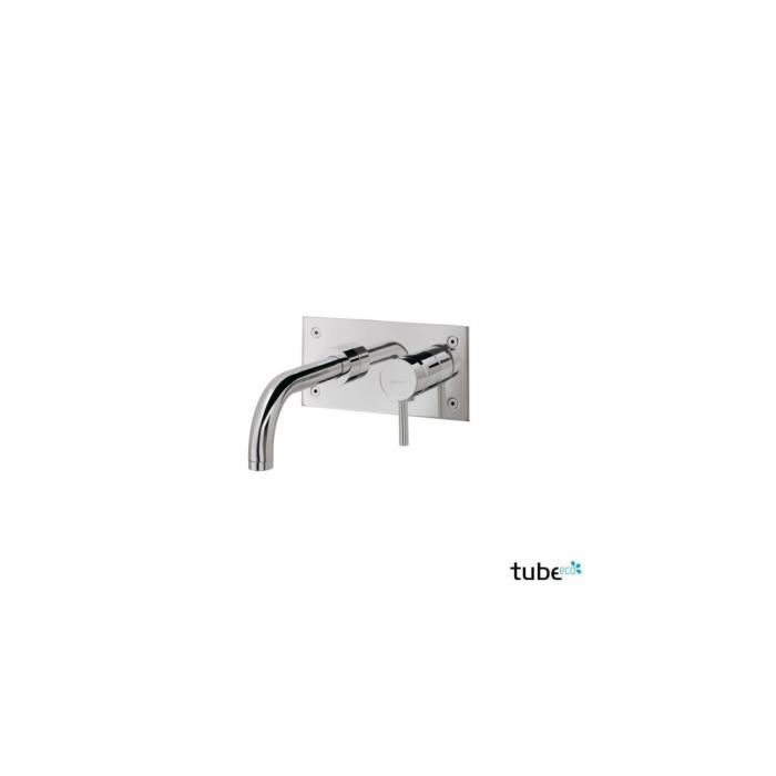 Mitigeur douche encastrable couleur blanc lavaboTube Eco chrome