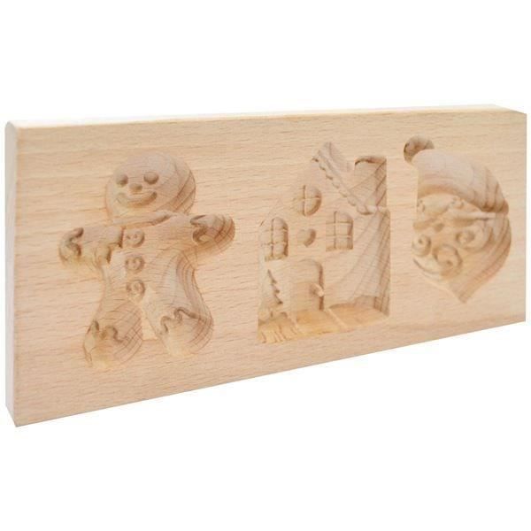Moule à Biscuits En Bois De Hêtre Forme Lapin - 15x10 Cm, Pour Noël, Pâques, Halloween, Cuisine Créative - 11