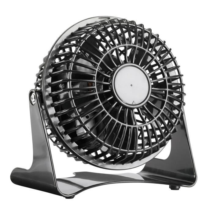 Ventilateur de bureau - SICHLER HAUSHALTSGERATE - VT 111.T - Noir - 14 W - 11 cm - Sichler Haushaltsgerate