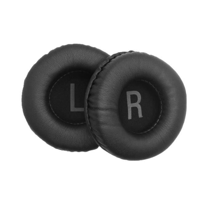 Coussinets D'oreille De Remplacement Pour Casque JBL T500BT T450BT TUNE510BT TUNE520BT - Cuir PU Et Mousse à Mémoire De Forme - Noir (1 Paire)