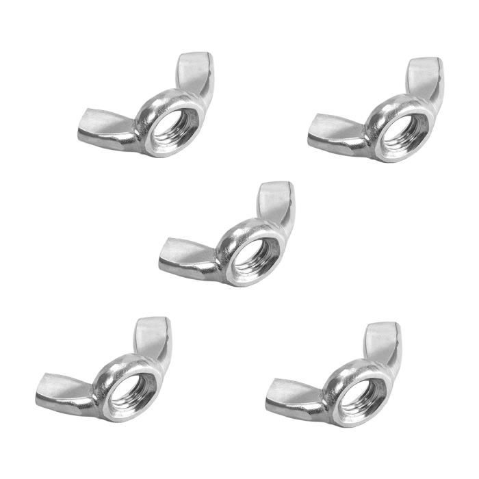 Lot De 4 Vis à Papillon (écrous à Oreilles) Bluemels - 5x15 Mm - Ancien Stock Neuf