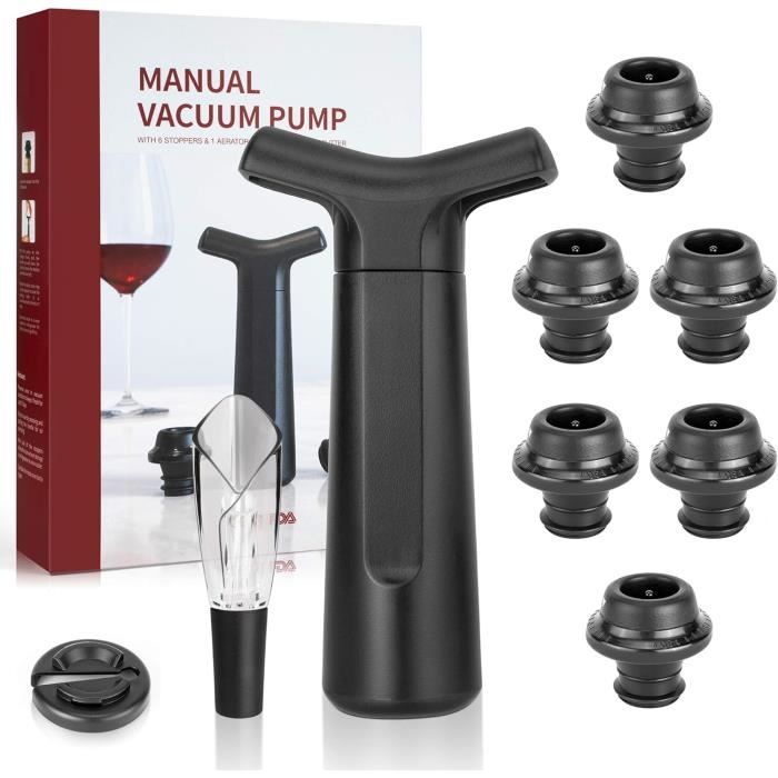 Lot De 2 Bouchons De Vin électriques - Pompe à Vide Automatique - Bouchons En Silicone Réutilisables Bouchon à Vin électrique