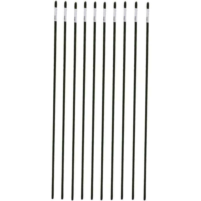 Lot De 10 Tuteurs Acier Plastifié 60cm Diam 8mm- - Jardin