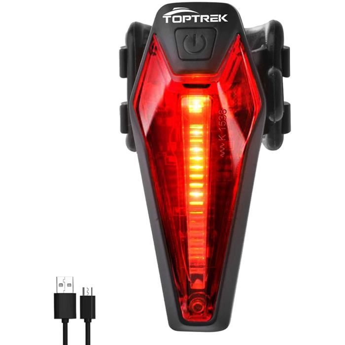 ECLAIRAGE POUR VÉLO Lumière Arrière de vélo USB Rechargeable StVZO IPX5