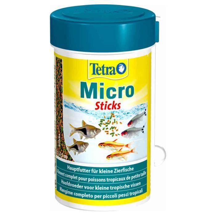 Tetra - Aliment Complet Micro Sticks pour Poissons Tropicaux - 100ml