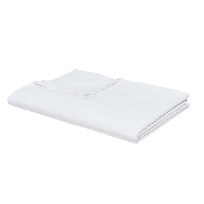 Drap plat 100% coton bio 180 x 290 cm ORGANIC coloris Craie