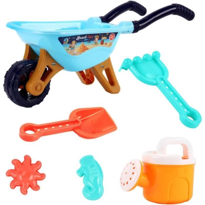 1 Set 6Pcs Poussette Jouet De Plage Coffret De Garçons De Plage Jouets De Neige Pour Enfants