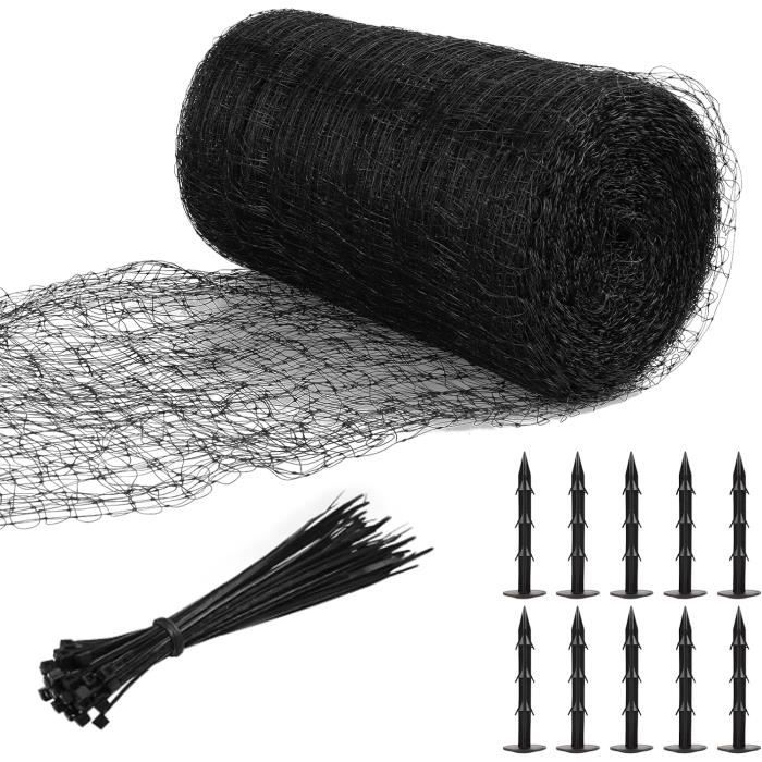 Filet De Protection Polyester 3x6 M – Mailles 4 Cm, Corde 4 Mm – Pour Foot, Basket, Tennis Et Jardin