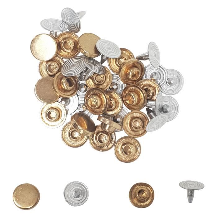 Épingles à Tête PandaHall - Lot De 400, Acier Inoxydable 35mm, Doré/argenté, Pour Bijoux DIY