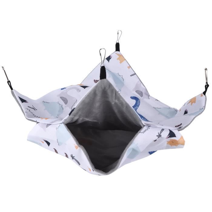 VINGVO Hamac suspendu pour hamster pour animaux de compagnie Hamster suspendu hamac lit superposé petit jouet de lit pour animal de