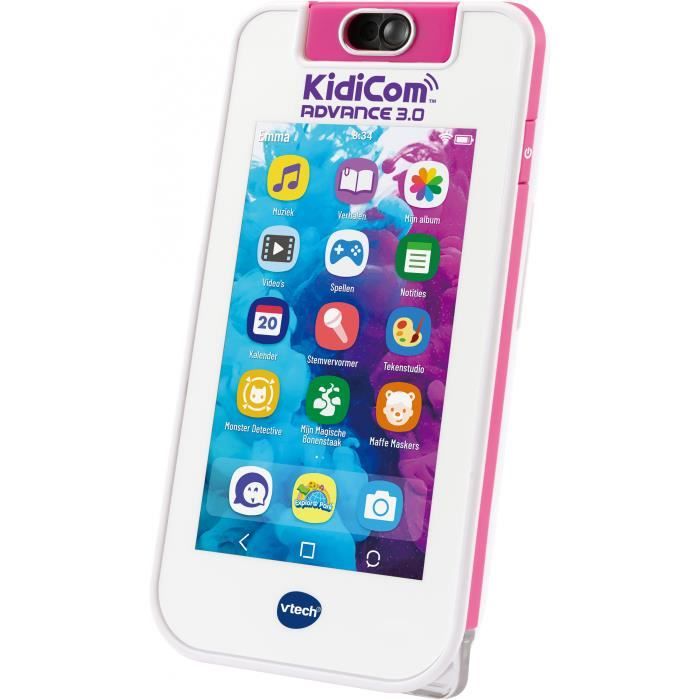 VTech téléphone pour enfants KidiCom Advance 3.0 junior 17 cm rose