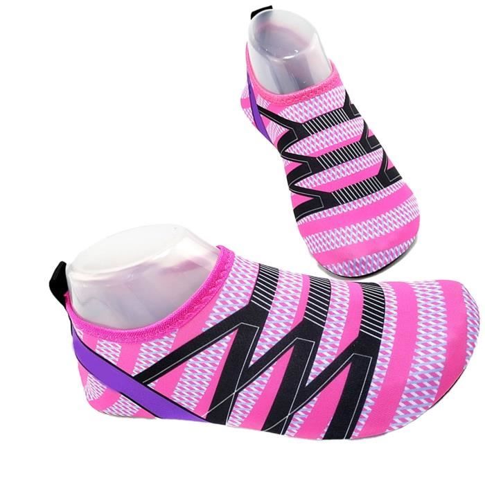 Comparer les prix de Chaussures aquatiques - VVIKIZY - Séchage rapide - Sport d'aquagym - Rose