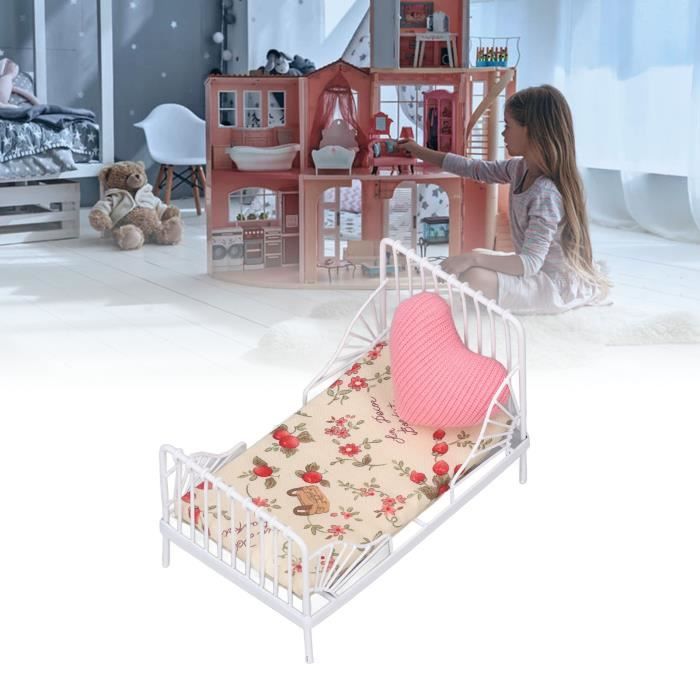 YOSOO Lit de maison de poupée miniature (Motif étoile ) KN005