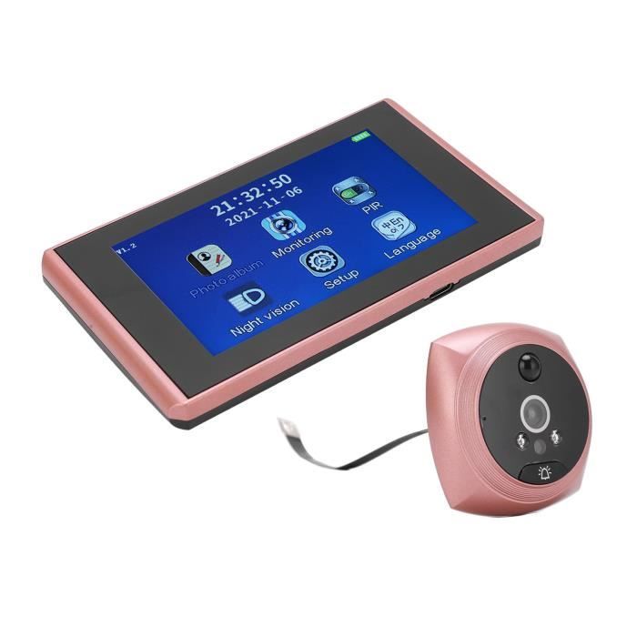 Visionneuse de porte intelligente 3.5in Smart Door, Vision PIR
